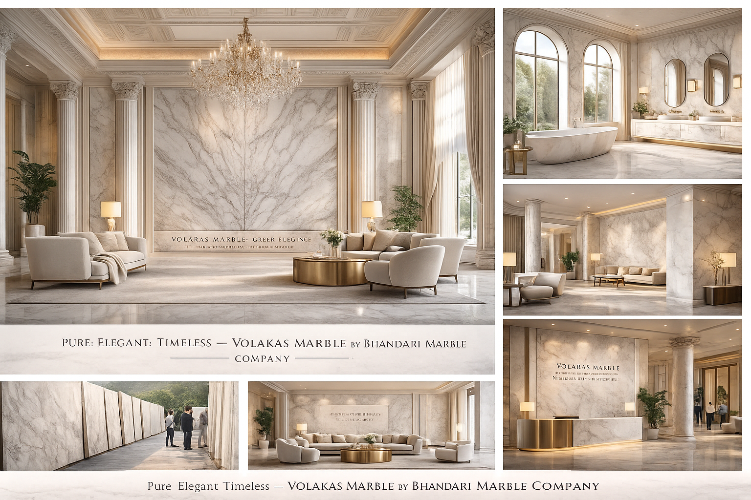 Read more about the article Volakas Marble in Kishangarh: Timeless Greek Elegance by Bhandari Marble Company